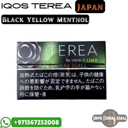 TEREA Black Yellow Menthol Japan in Dubai UAE