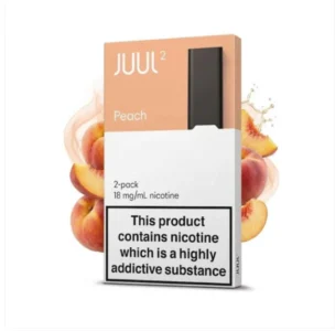 JUUL 2 Peach Pack angled View